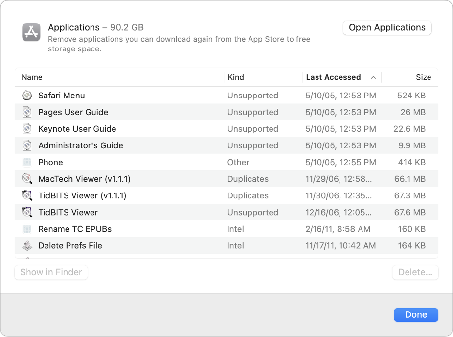 Learn how to use Apple’s built-in storage management capabilities—perhaps supplemented with a third-party utility—to find and delete gigabytes of unnecessary files. | CreativeTechs.com