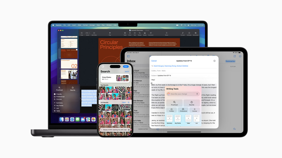 Apple Intelligence is here! These initial features won’t upend your Apple experience, but welcome additions include notification summaries in Messages, message list summaries in Mail, Clean Up in Photos, and audio transcripts and summaries in Notes. | CreativeTechs.com